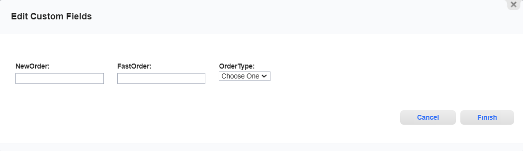 Edit Custom Fields