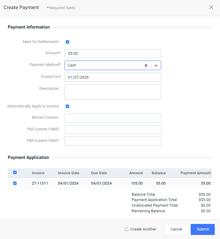 Cash Payment Method