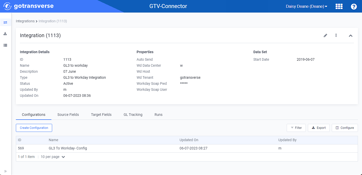 Integrations Information Window