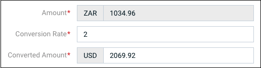 Conversion Rate and Converted Amount Fields