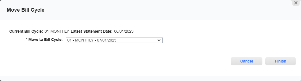 Move Bill Cycle Window